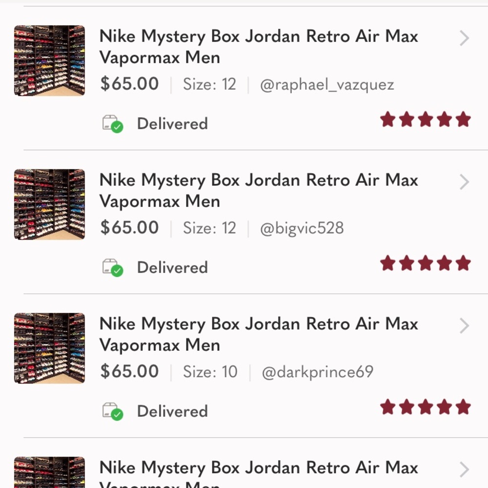 NEW Nike Mystery Box Air Max Jordan 270 Vapormax Dunk Flyknit Women - Picture 8 of 10